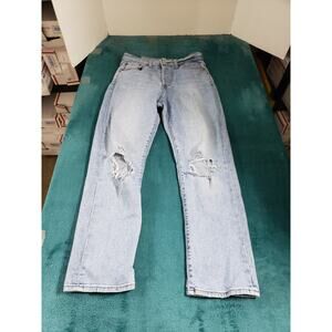 Levis Jeans Size 30 Womens Blue Stretch Pants Denim Mid Rise Wedgie Straight